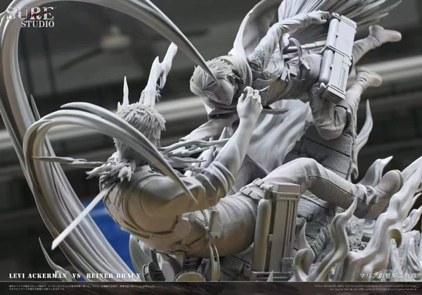 Attack on Titan SSS Titan Battle Series Levi Ackerman VS Reiner Braun 1/6 GK Statue - Sure Studio [Pre-Order]