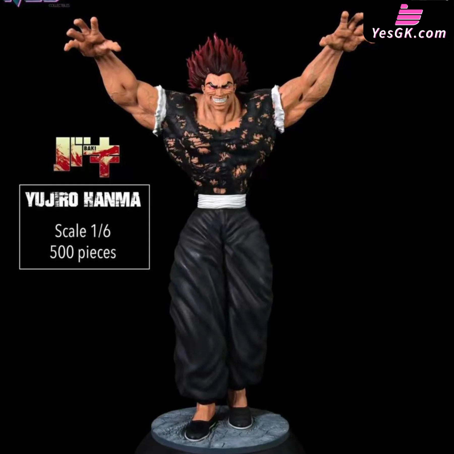 Baki The Grappler Yujiro Hanma Resin Statue - Hes Collectibles Studio [Pre-Order]