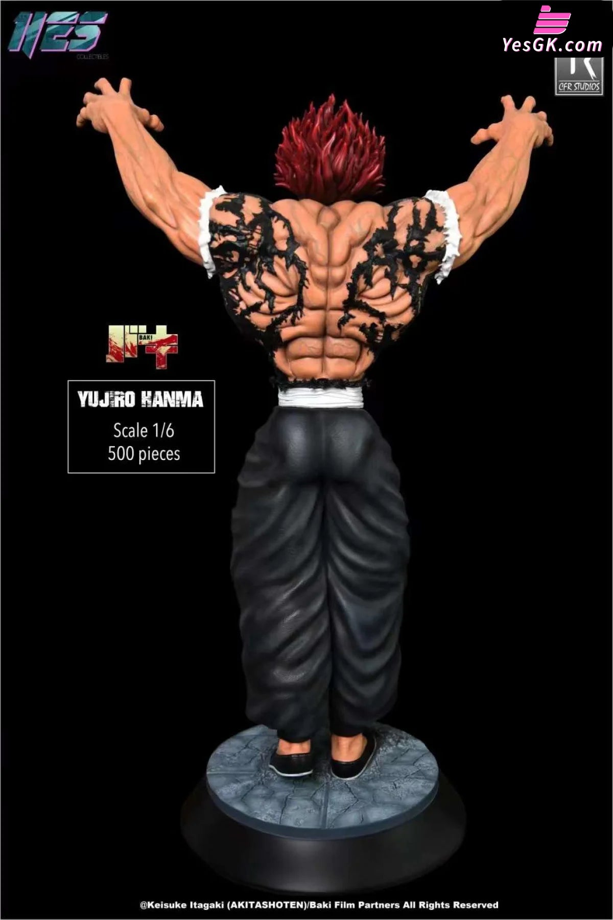 Baki The Grappler Yujiro Hanma Resin Statue - Hes Collectibles Studio [Pre-Order]