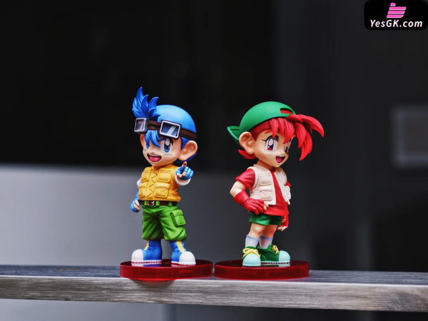Bakusou Kyoudai Let’s & Go!! - Retsu Seiba & Go Seiba GK Statue - ToyBirds Studio [In-Stock] - Full Payment - Others