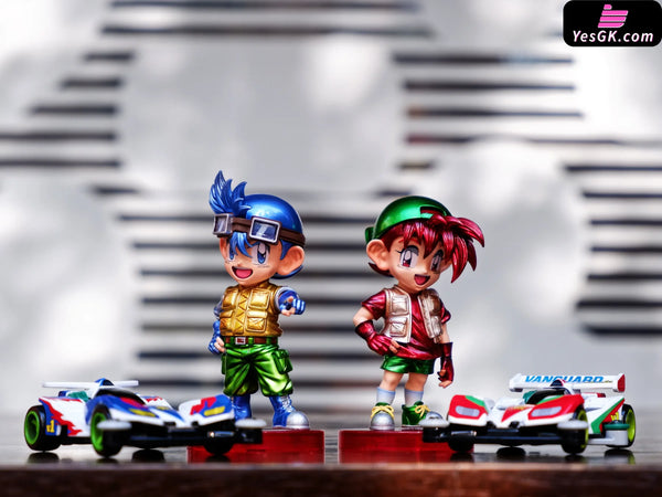 Bakusou Kyoudai Let’s & Go!! - Retsu Seiba & Go Seiba GK Statue - ToyBirds Studio [In-Stock] - Full Payment - Others