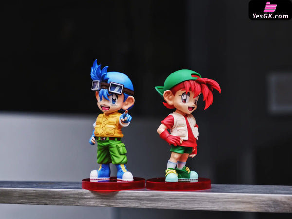 Bakusou Kyoudai Let’s & Go!! - Retsu Seiba & Go Seiba GK Statue - ToyBirds Studio [In-Stock] - Full Payment - Others