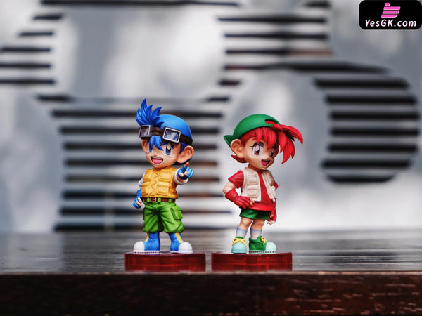 Bakusou Kyoudai Let’s & Go!! - Retsu Seiba & Go Seiba GK Statue - ToyBirds Studio [In-Stock] - Full Payment - Others