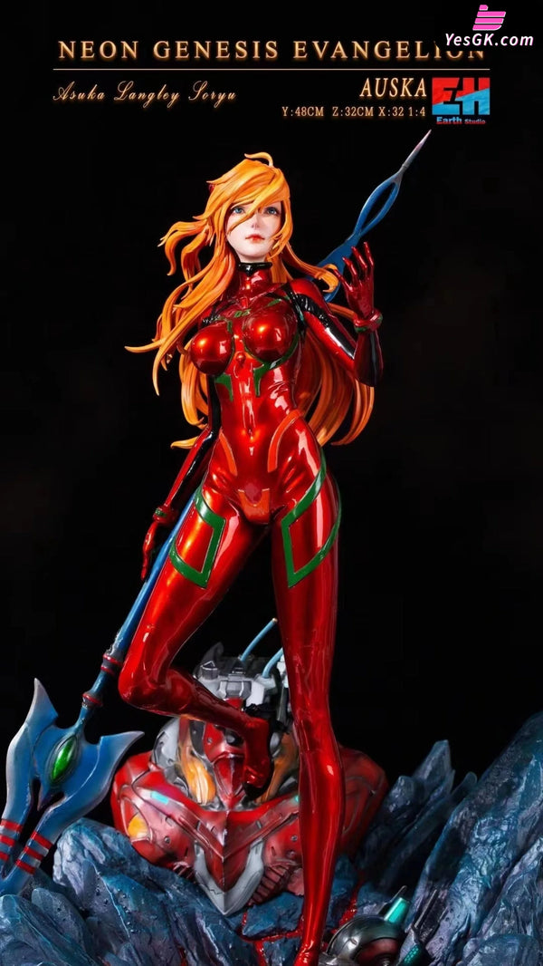 Neon Genesis Evangelion Battle Soryu Asuka Langley Statue - Earth Studio [Pre-Order]