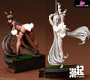 Black and White Rabbit Statue - Chao Qi Studio [In-Stock] Full Payment / Nude Version / Blanc + Noir Others