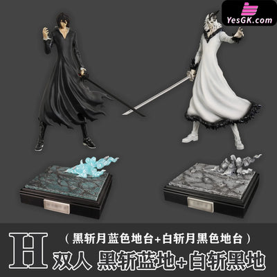 Black And White Zangetsu Gk Statue - Cheng Studio [Pre-Order] Deposit / H. Blue Platform + White