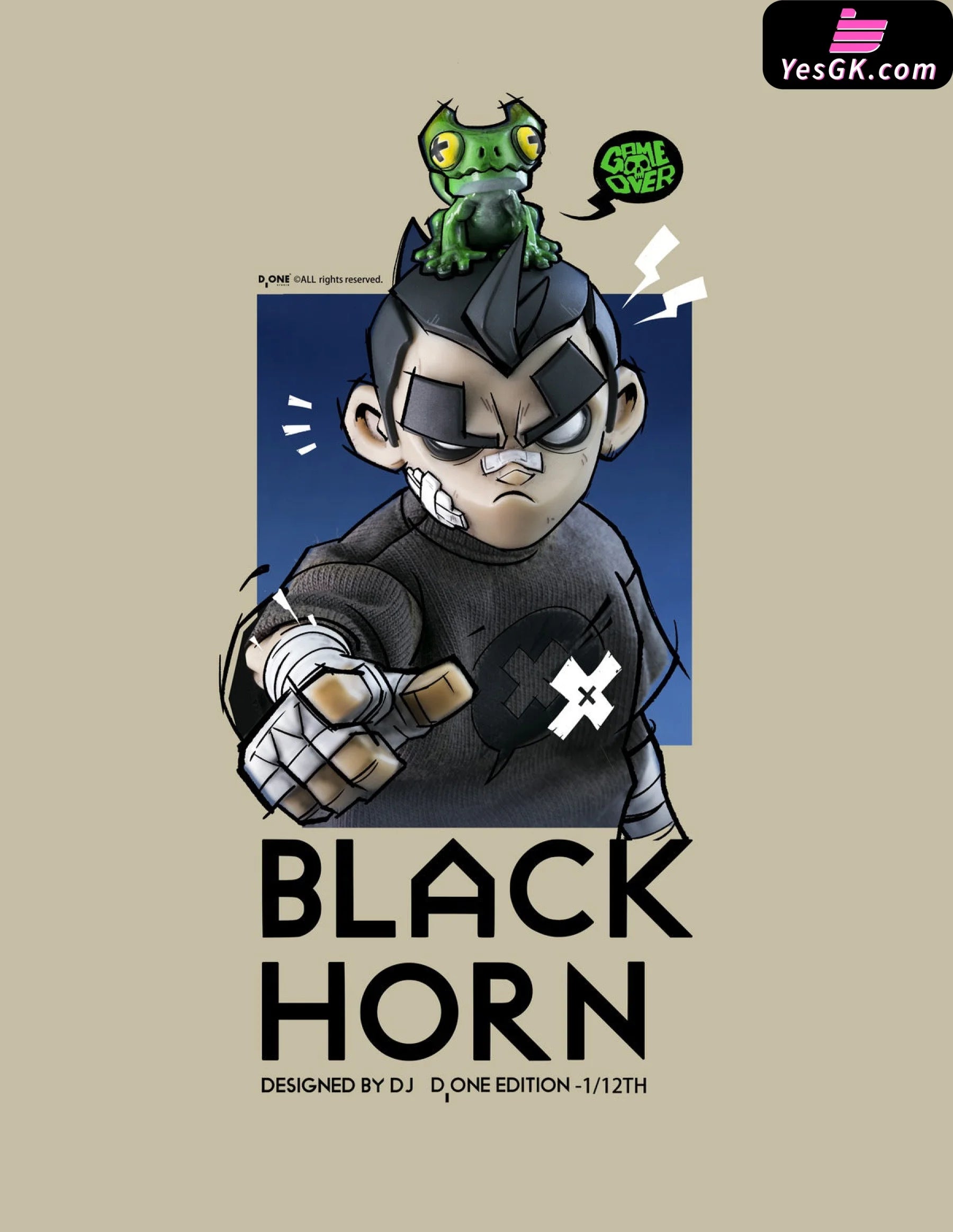 BLACK HORN フィギュア D ONE STUDIO Em estoque D_ONE STUDIO BLACK HORN Black Horned Dragon limitado