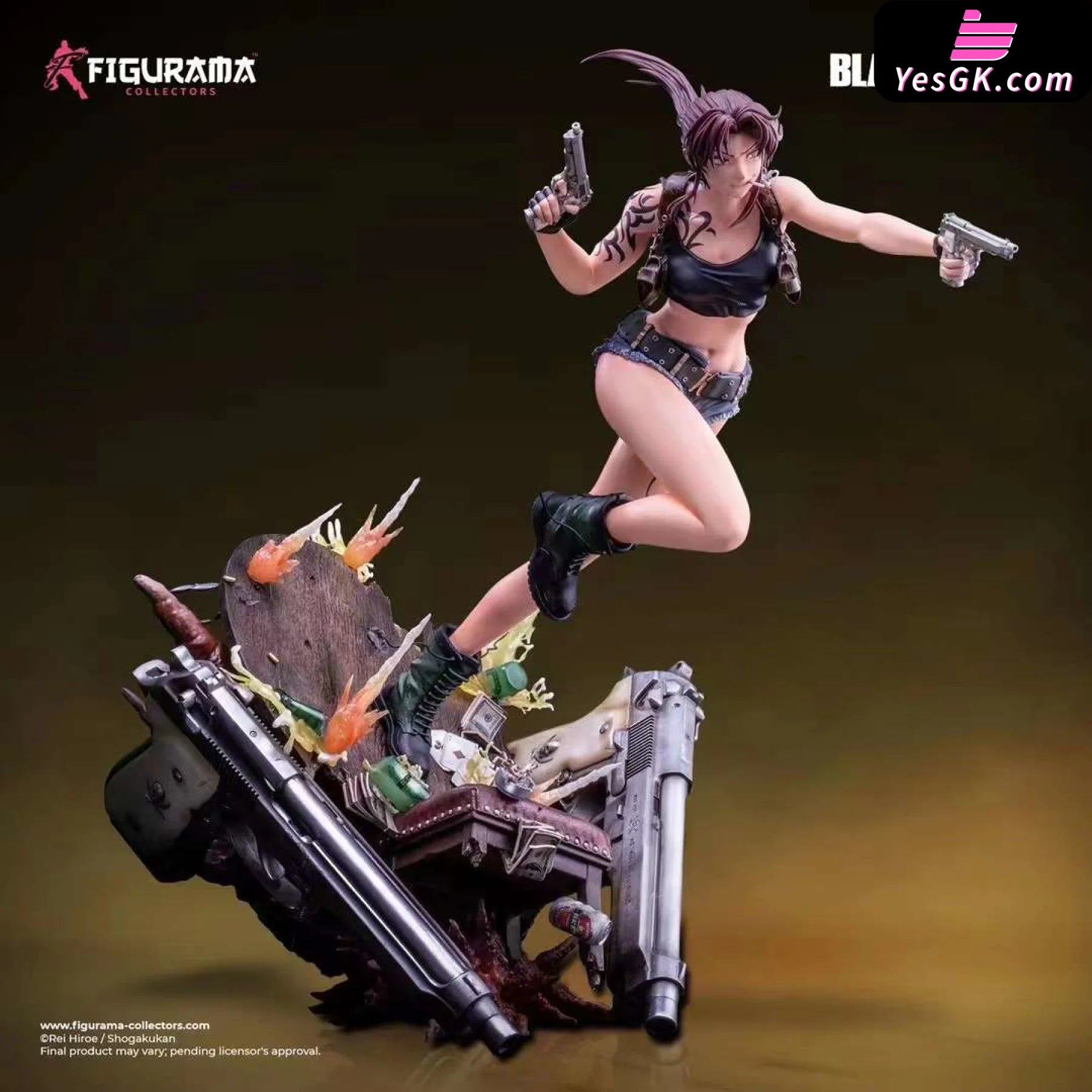 Black Lagoon Two Gunners Revy (Licensed) Resin Statue - Figurama Collectors Studio [Pre-Order] Other