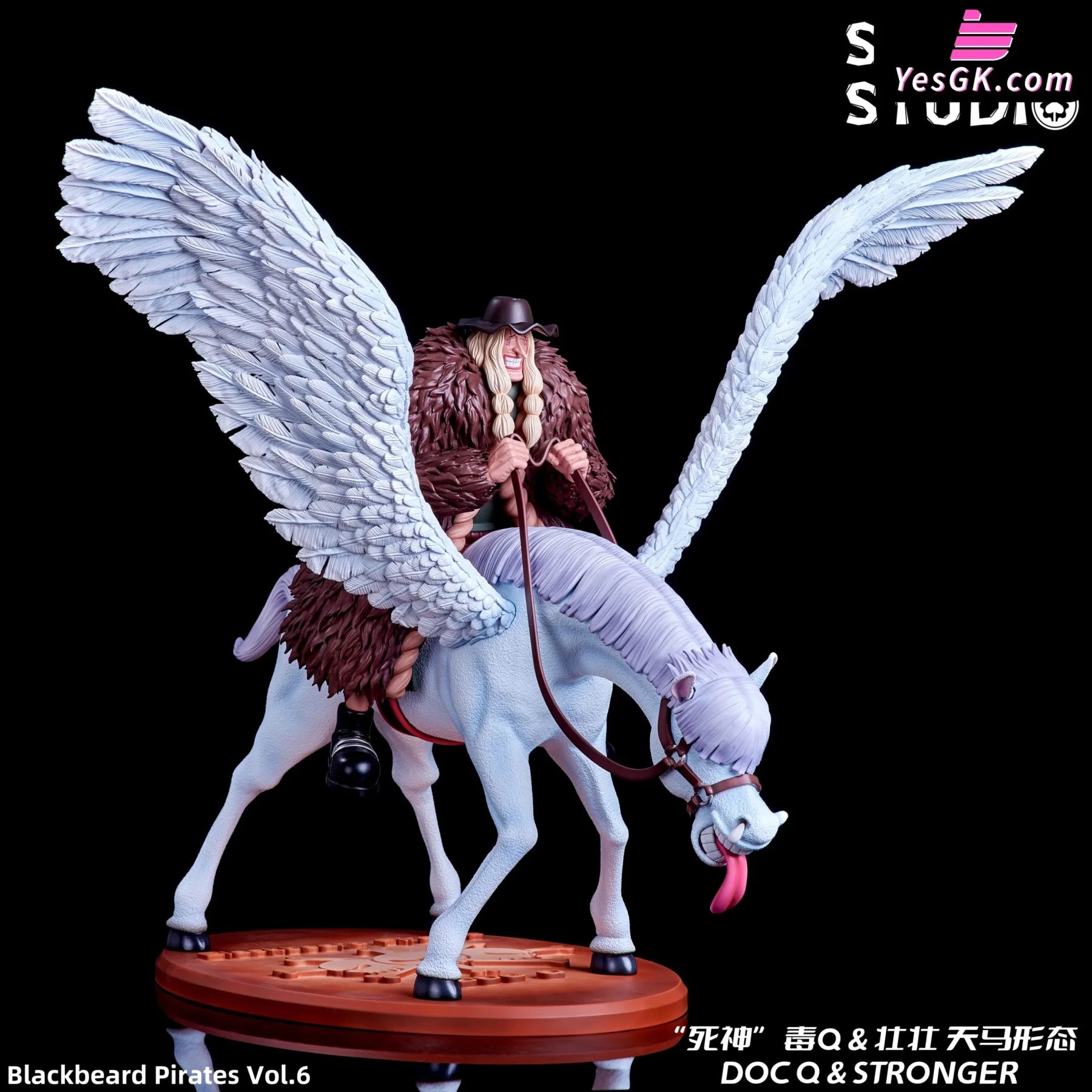 Blackbeard Pirate Group Part 6 Death Doc Q Stronger Pegasus Form Statue - Stand Studio [Pre-Order]