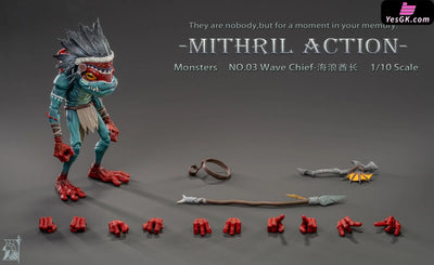 Bladewave Defender · Lym M-01 & Abyssal Archer · Helti M-02 & Wave Chief · Tuluka M-03 Action Figure - Mithril Action