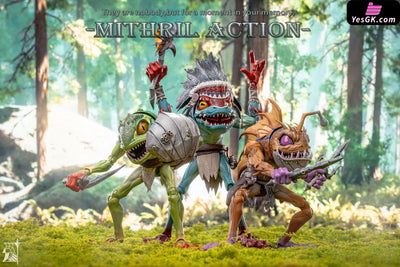 Bladewave Defender · Lym M-01 & Abyssal Archer · Helti M-02 & Wave Chief · Tuluka M-03 Action Figure - Mithril Action