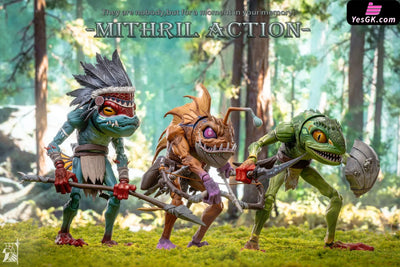 Bladewave Defender · Lym M-01 & Abyssal Archer · Helti M-02 & Wave Chief · Tuluka M-03 Action Figure - Mithril Action