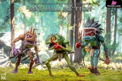 Bladewave Defender · Lym M-01 & Abyssal Archer · Helti M-02 & Wave Chief · Tuluka M-03 Action Figure - Mithril Action