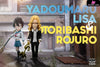 Bleach Lisa Yadoumaru Rojuro Otoribashi Statue - Yz Studio [Pre - Order] Bleach