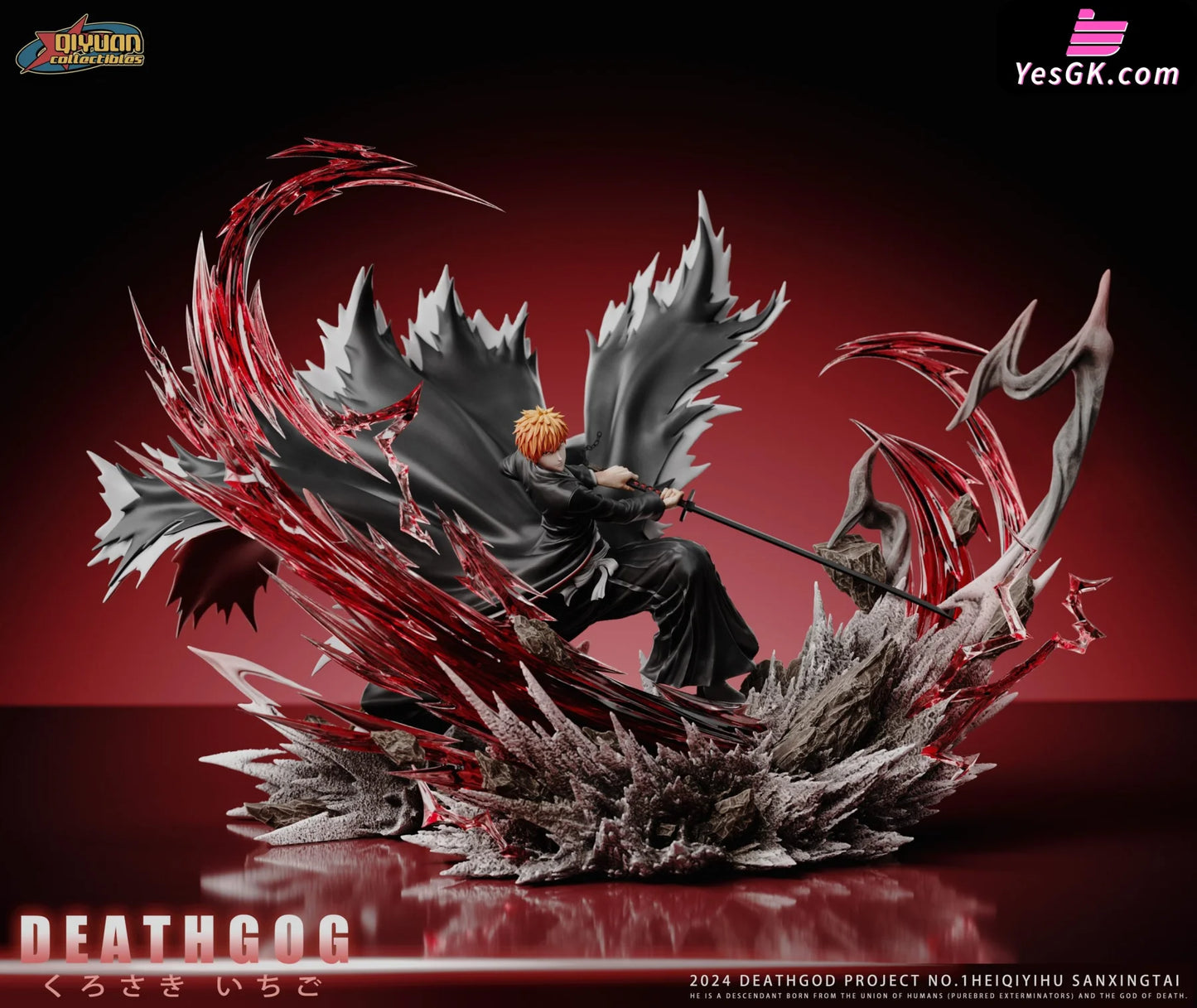 Bleach Zangetsu Kurosaki Ichigo Resin Statue - Qi Yuan Studio [Pre-Order] Bleach