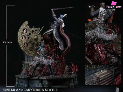 Bloodborne Famous Scene #4 Fight in the Astral Clock Tower Lady Maria VS Hunter GK Statue - Bard Studio [Pre-Order]