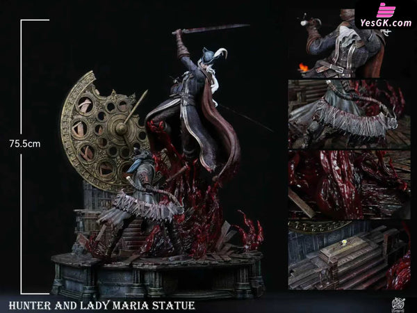 Bloodborne Famous Scene #4 Fight in the Astral Clock Tower Lady Maria VS Hunter GK Statue - Bard Studio [Pre-Order]