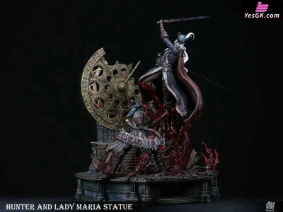 Bloodborne Famous Scene #4 Fight in the Astral Clock Tower Lady Maria VS Hunter GK Statue - Bard Studio [Pre-Order]