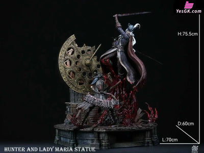 Bloodborne Famous Scene #4 Fight in the Astral Clock Tower Lady Maria VS Hunter GK Statue - Bard Studio [Pre-Order]
