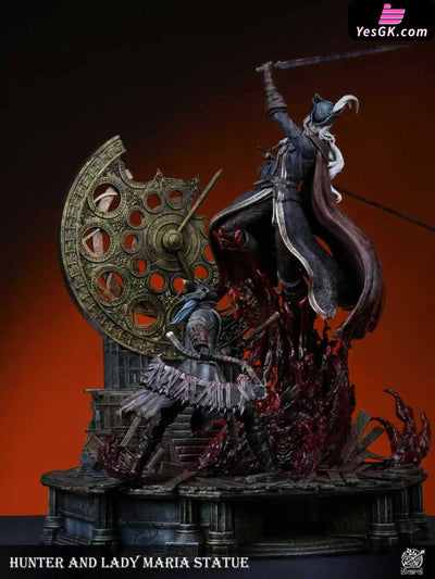 Bloodborne Famous Scene #4 Fight in the Astral Clock Tower Lady Maria VS Hunter GK Statue - Bard Studio [Pre-Order]