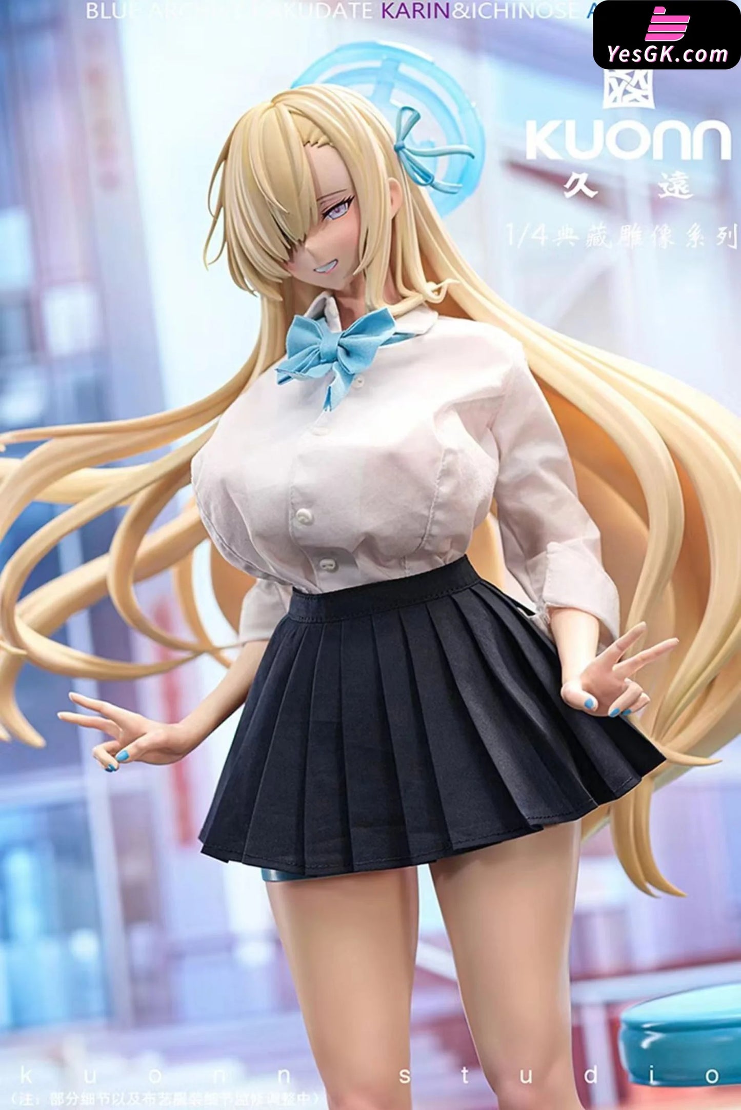 Blue Archive Kakudate Karin(Jk Bunny Girl) & Itinose Asena(Jk Statue - Kuonn Studio [Pre-Order]