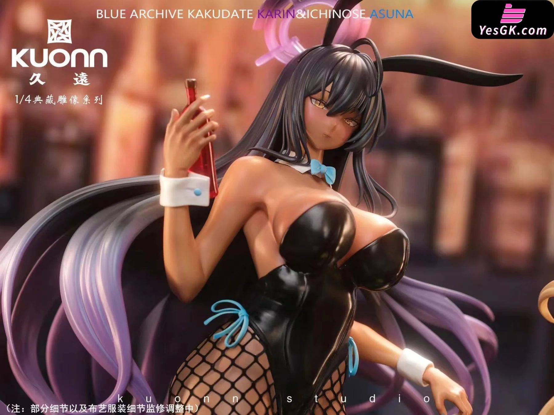 Blue Archive Kakudate Karin(Jk Bunny Girl) & Itinose Asena(Jk Statue - Kuonn Studio [Pre-Order]