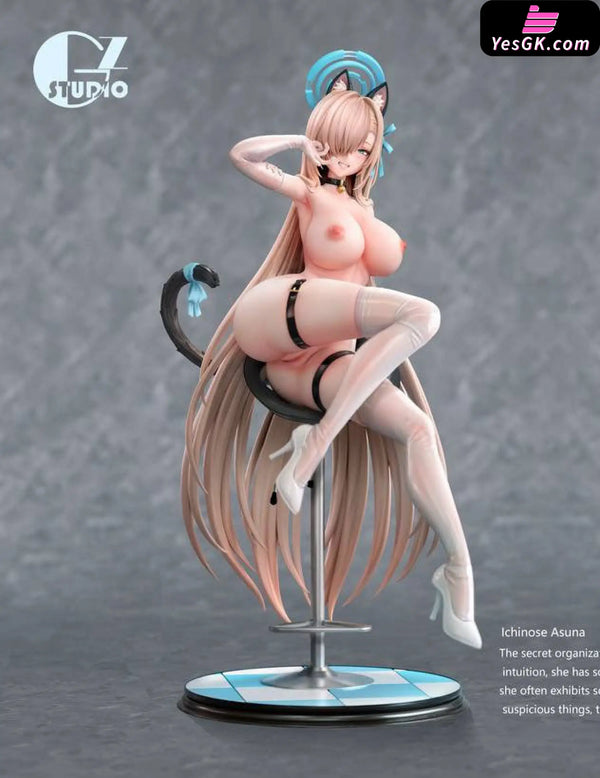 Blue Archive Latex Catwoman Ichinose Asuna 1/6 Statue - GZ Studio [Pre-Order] - Full Payment / White Color + DLC - Blue