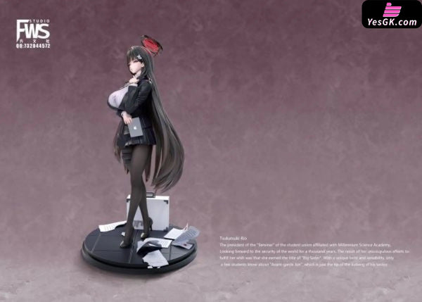 Blue Archive Your Personal Secretary Tsukatsuki Rio 1/6 Statue - FWS Studio [In-Stock] - Blue Archive