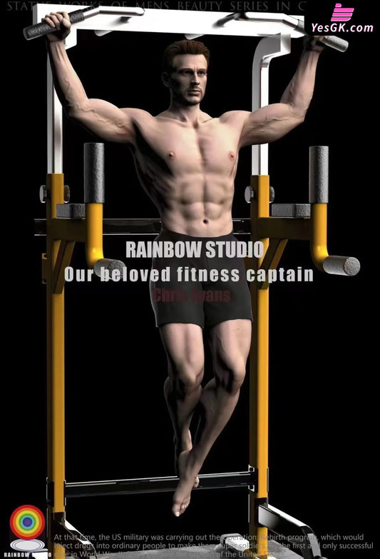 Bodybuilding Captain Chris Evans Resin Statue - Rainbow Studio [Pre-Order]