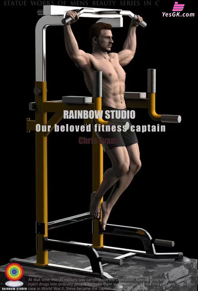 Bodybuilding Captain Chris Evans Resin Statue - Rainbow Studio [Pre-Order]