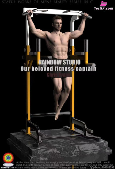 Bodybuilding Captain Chris Evans Resin Statue - Rainbow Studio [Pre-Order]
