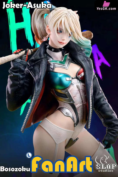 Neon Genesis Evangelion Bosozoku Series First: Soryu Asuka Langley & Harley Quinn Statue - Slap