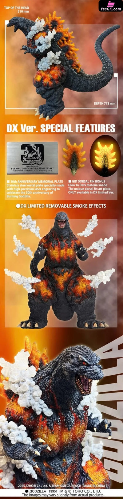 Burning God zilla Licensed Statue - EZHOBI Studio [Pre-Order] Others
