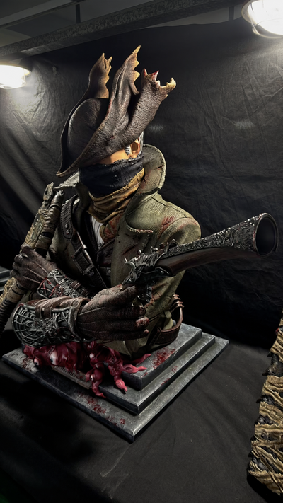 Bloodborne Meat Saw & Hunter Pistol Hunter Bust GK Statue - Panda Studio [In-Stock]