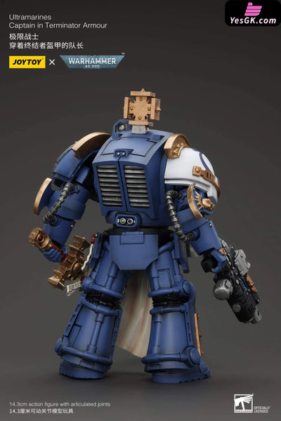 WAR-HAMMER 40,000 Ultramarines Captain In Terminator Armour 1/18 Statue - JOYTOY Studio [In-Stock] Full Payment