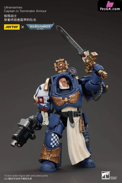 WAR-HAMMER 40,000 Ultramarines Captain In Terminator Armour 1/18 Statue - JOYTOY Studio [In-Stock] Full Payment