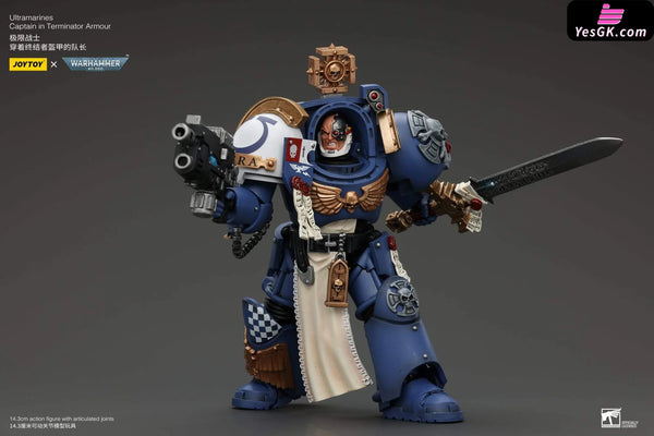 WAR-HAMMER 40,000 Ultramarines Captain In Terminator Armour 1/18 Statue - JOYTOY Studio [In-Stock] Full Payment