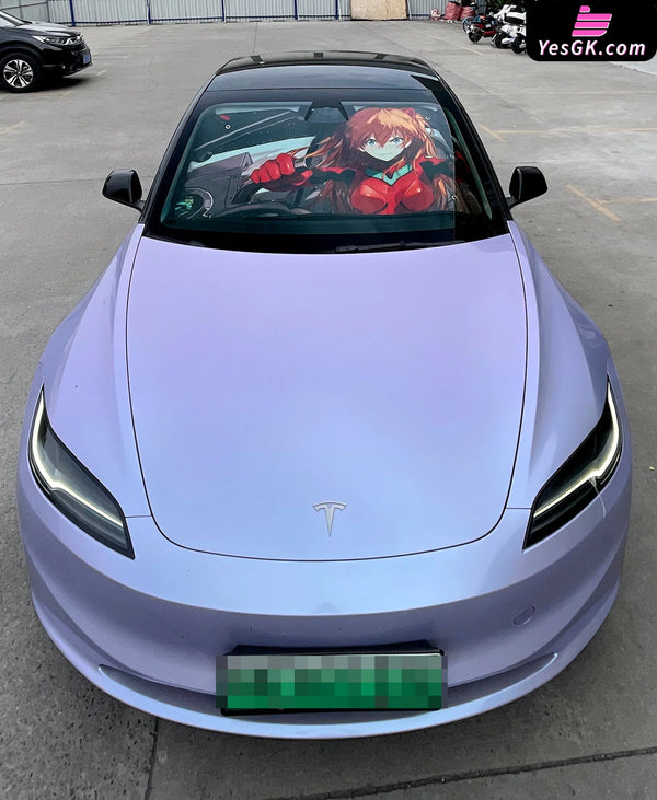 EVA Car front sunshade Ayanami Rei & Soryu Asuka Langley Peripheral - Plover Studio [Pre-Order] EVA