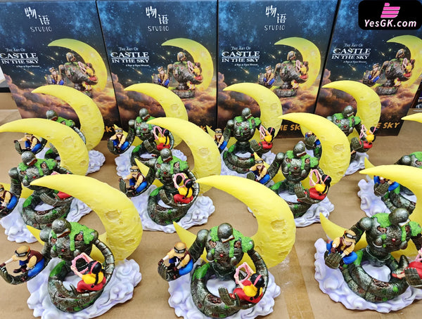 Castle in the Sky Embrace of Love Miyazaki Hayao Desktop Series 06 Laputian Robo & Sheeta & Pazu GK Statue - Wu Yu