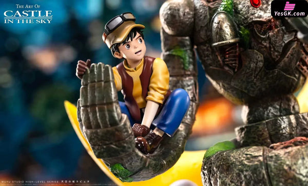 Castle in the Sky Embrace of Love Miyazaki Hayao Desktop Series 06 Laputian Robo & Sheeta & Pazu GK Statue - Wu Yu