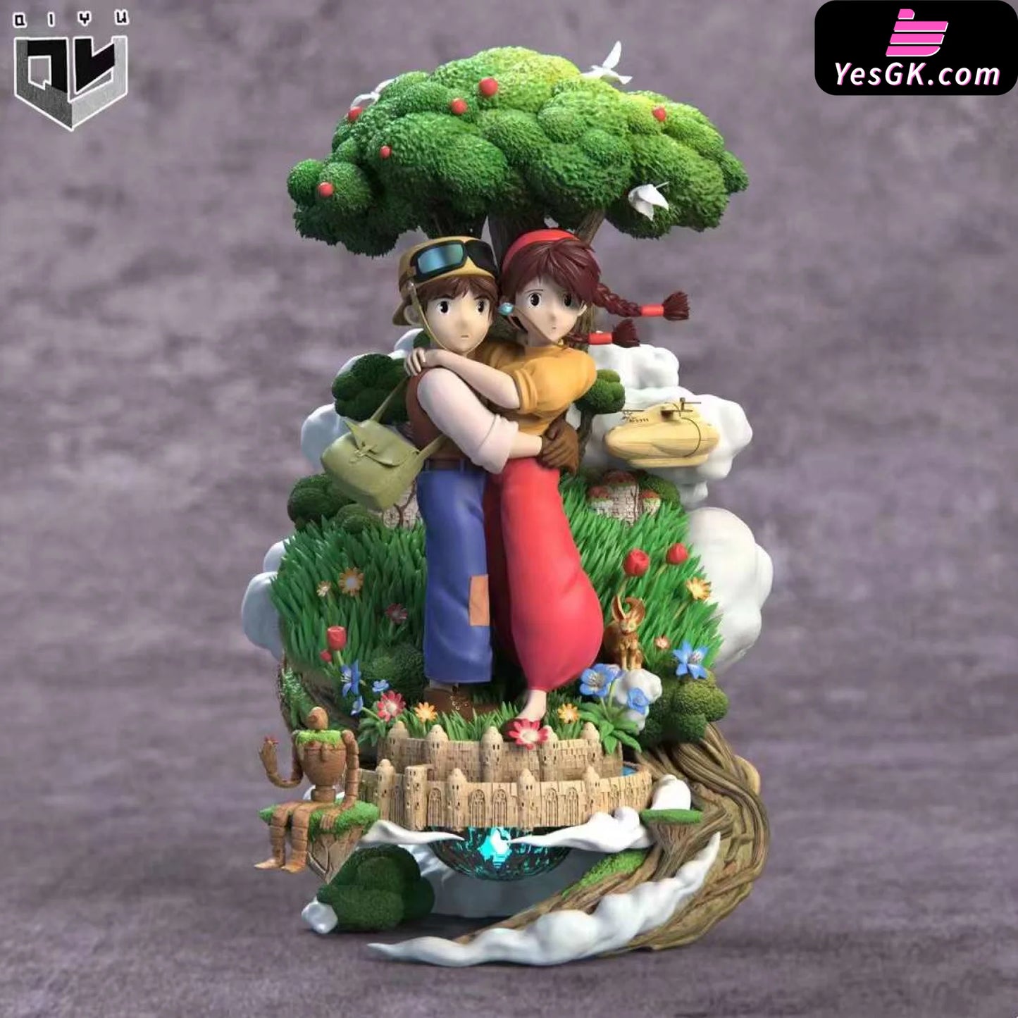 Castle In The Sky Pasu+Sheeta Resin Statue - Qi Yu Studio [Pre-Order] Miyazaki Anime