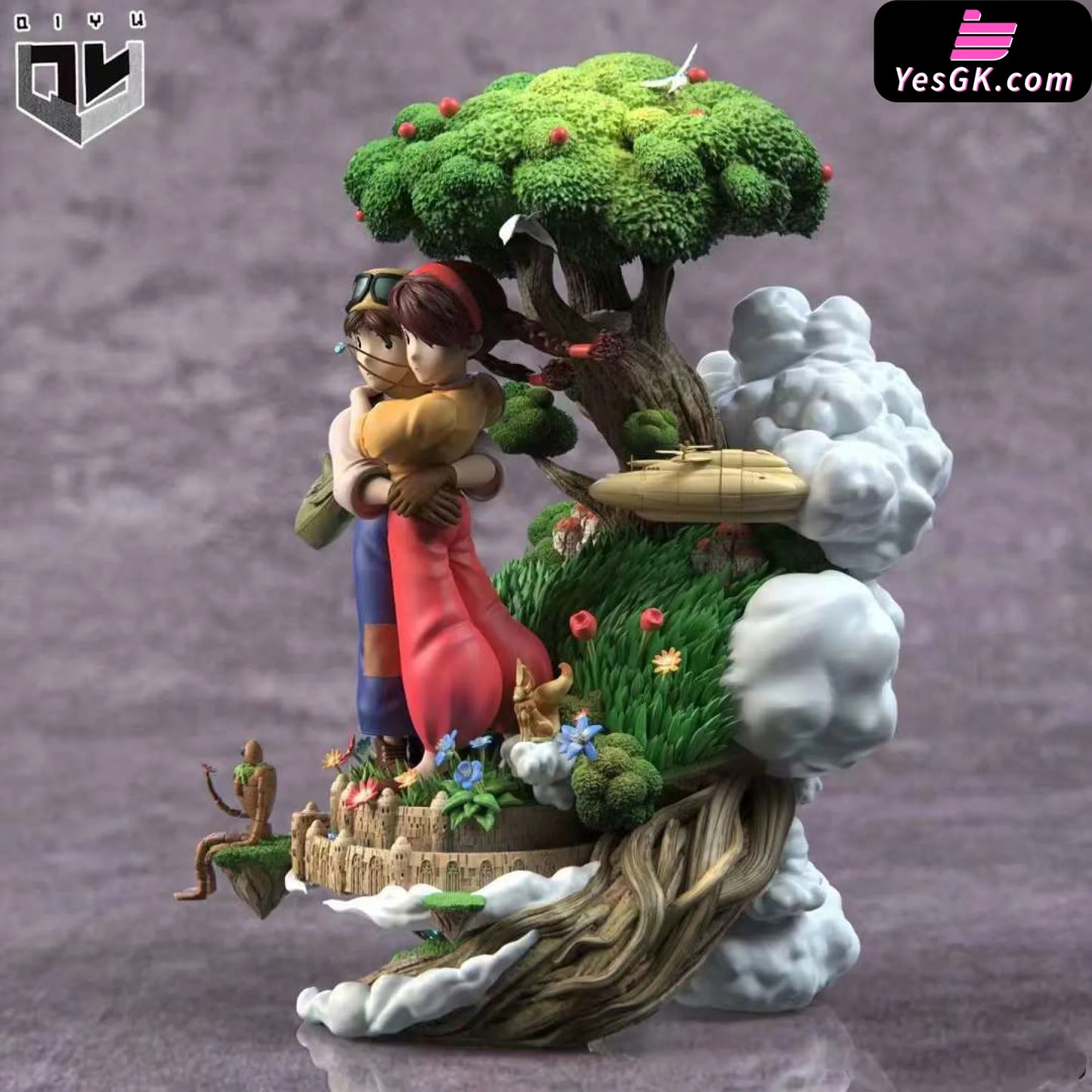 Castle In The Sky Pasu+Sheeta Resin Statue - Qi Yu Studio [Pre-Order] Miyazaki Anime