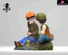 Castle in the Sky Sheeta and Pazu next to the oil lamp GK Statue - Scarecrow Studio [Pre-Order] Miyazaki Anime