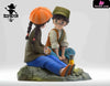 Castle in the Sky Sheeta and Pazu next to the oil lamp GK Statue - Scarecrow Studio [Pre-Order] Miyazaki Anime