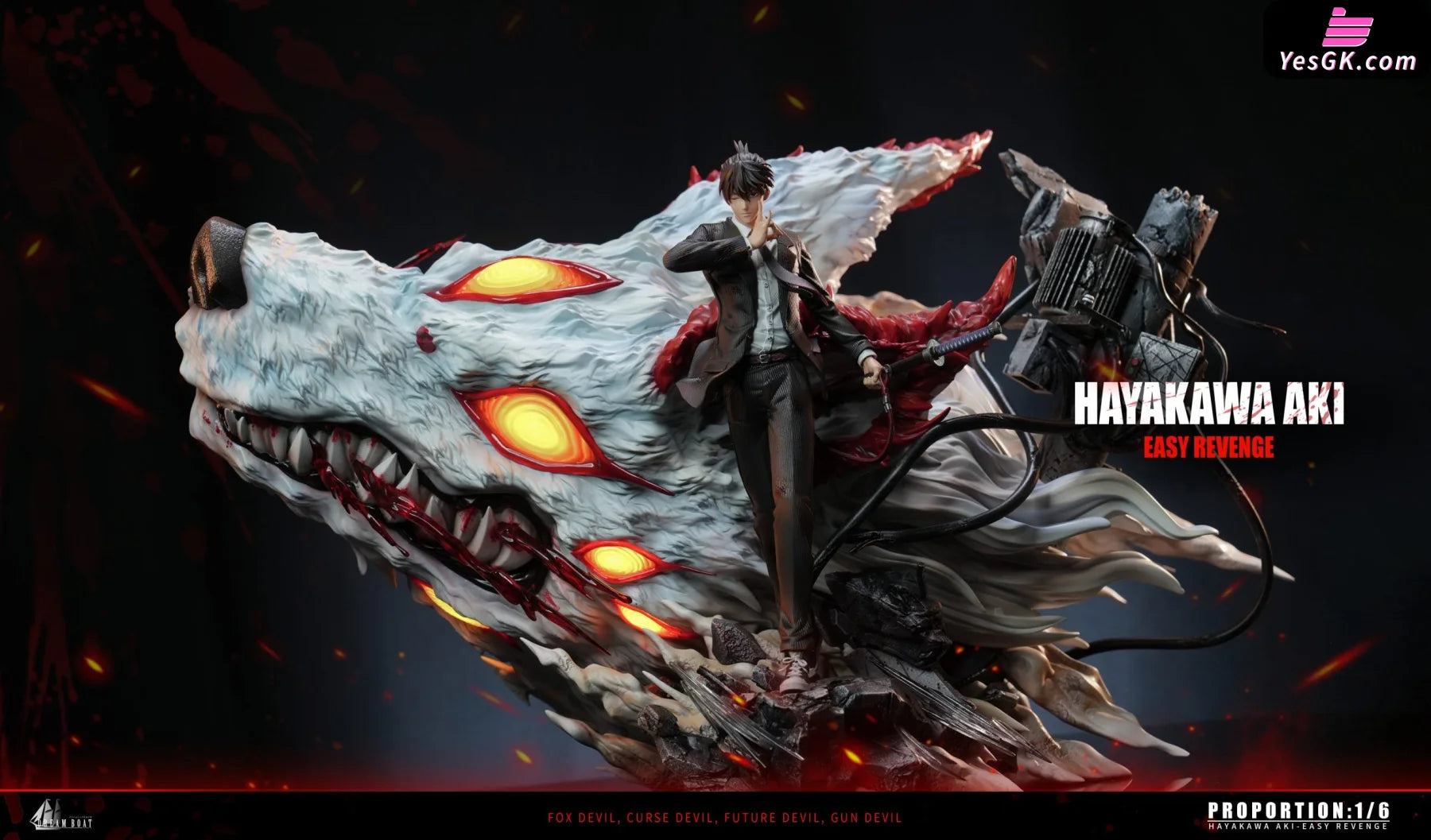 Chainsaw Man Aki Hayakawa GK Statue - Dream Boat Studio [In-Stock