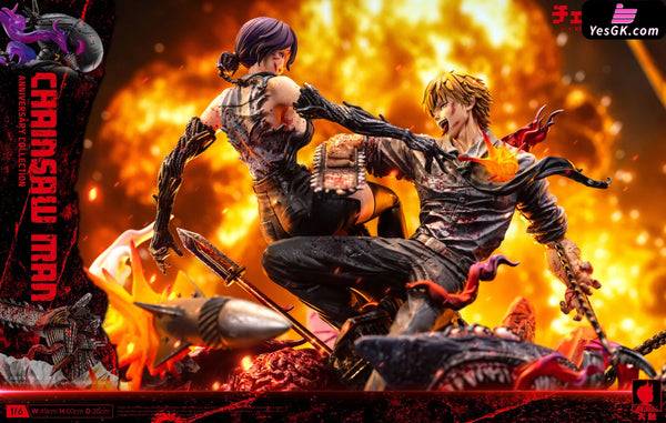 Chainsaw Man Denji vs Reze Anniversary Edition GK Statue - Big Feeler Studio [Pre-Order] Chainsaw Man