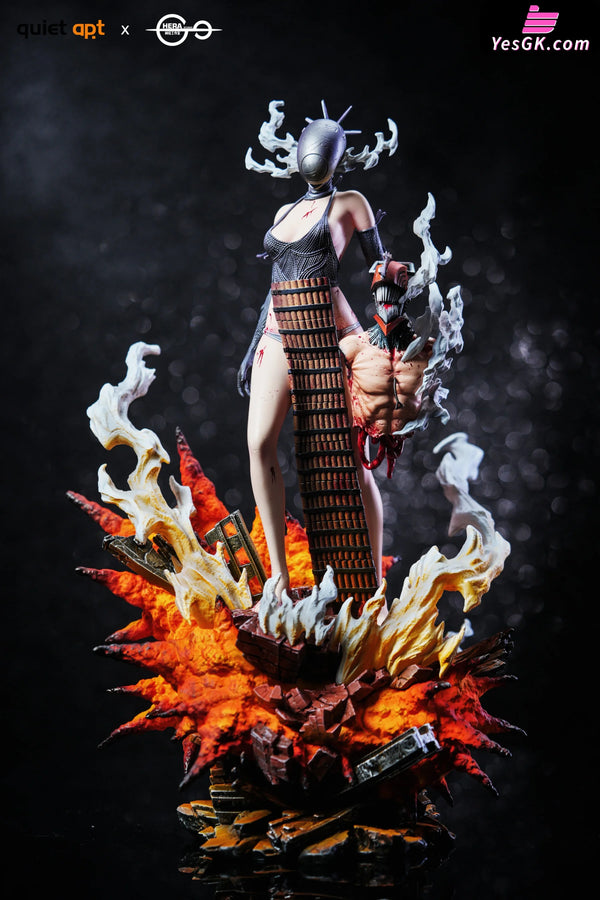 Chainsaw Man Reze & Bomb Devil & Kiss Bust GK Statue - QuietArt X HeRa Studio [In-Stock] Chainsaw Man