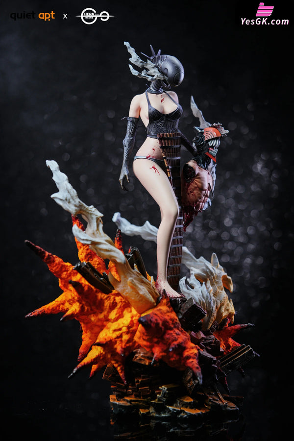 Chainsaw Man Reze & Bomb Devil & Kiss Bust GK Statue - QuietArt X HeRa Studio [In-Stock] Chainsaw Man