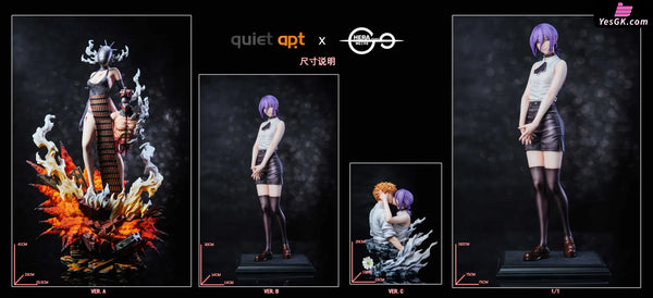 Chainsaw Man Reze & Bomb Devil & Kiss Bust GK Statue - QuietArt X HeRa Studio [In-Stock] Chainsaw Man