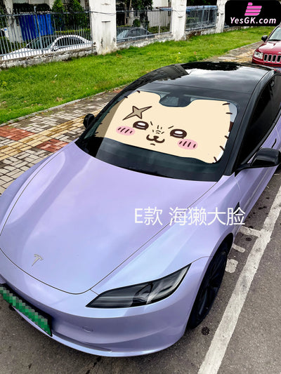 Chiikawa Car front sunshade Usagi & Hachiware & Chiikawa & Momonga & Shisa & Rakko Peripheral - Plover Studio